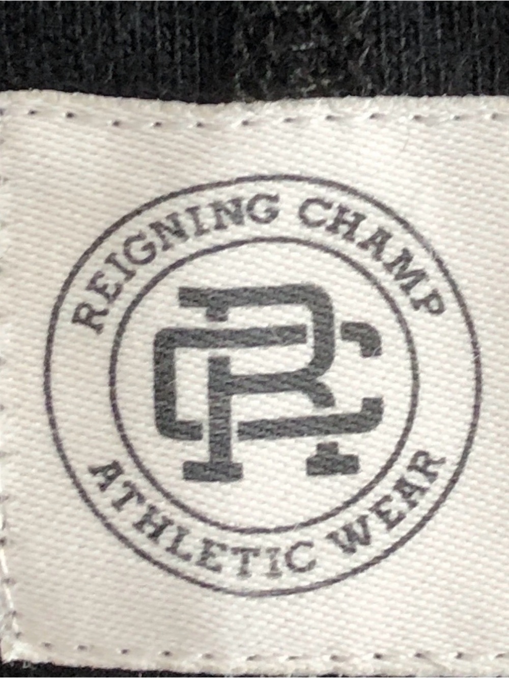 Reigning Champ Black Logo T-Shirt, Heavyweight Relaxed Fit, Sz Medium, Excellent - Picture 3 of 4